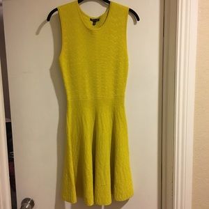 Bright yellow business casual dress
